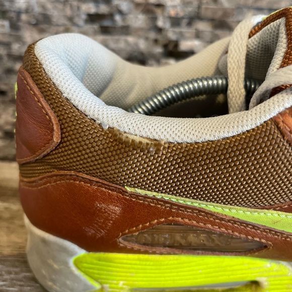 2007 OG Nike Air Max 90 Premium QS UMBER VOLT  12 - Picture 8 of 11